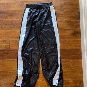 Black and White Snap Pants